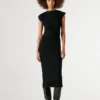 Maxikleid mit Rippstruktur