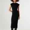 Maxikleid mit Rippstruktur