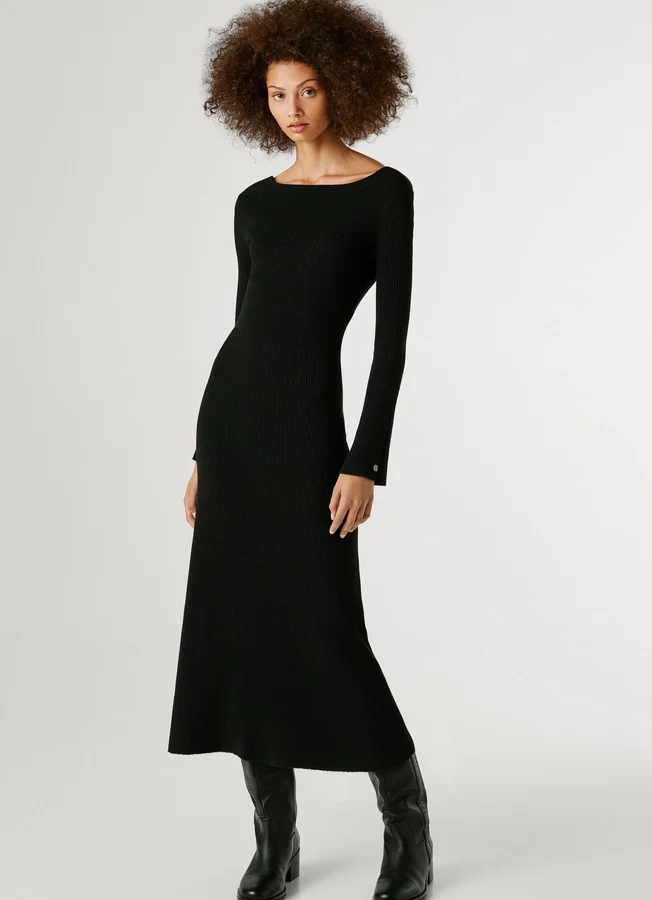 Maxikleid mit Rippstruktur Maxikleid mit Rippstruktur