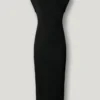 Maxikleid mit Rippstruktur