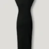 Maxikleid mit Rippstruktur