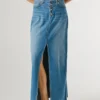 Maxirock aus Denim in Regular Fit Maxirock aus Denim in Regular Fit