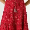 Maxirock mit Blumenprint