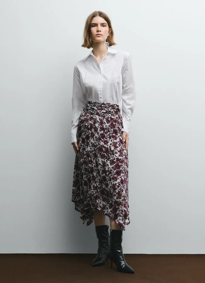 Maxirock mit Blumenprint Maxirock mit Blumenprint