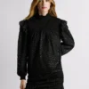 Metallic-Details Fließende Bluse Metallic-Details Fließende Bluse