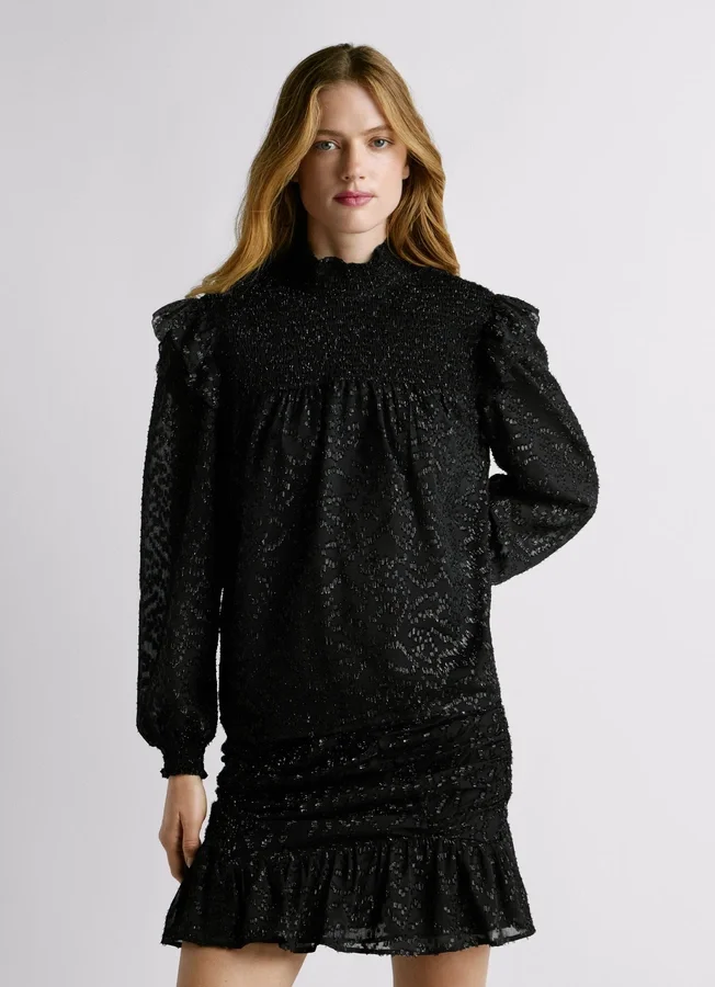 Metallic-Details Fließende Bluse Metallic-Details Fließende Bluse