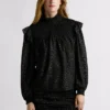 Metallic-Details Fließende Bluse Metallic-Details Fließende Bluse