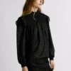 Metallic-Details Fließende Bluse Metallic-Details Fließende Bluse