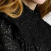 Metallic-Details Fließende Bluse Metallic-Details Fließende Bluse