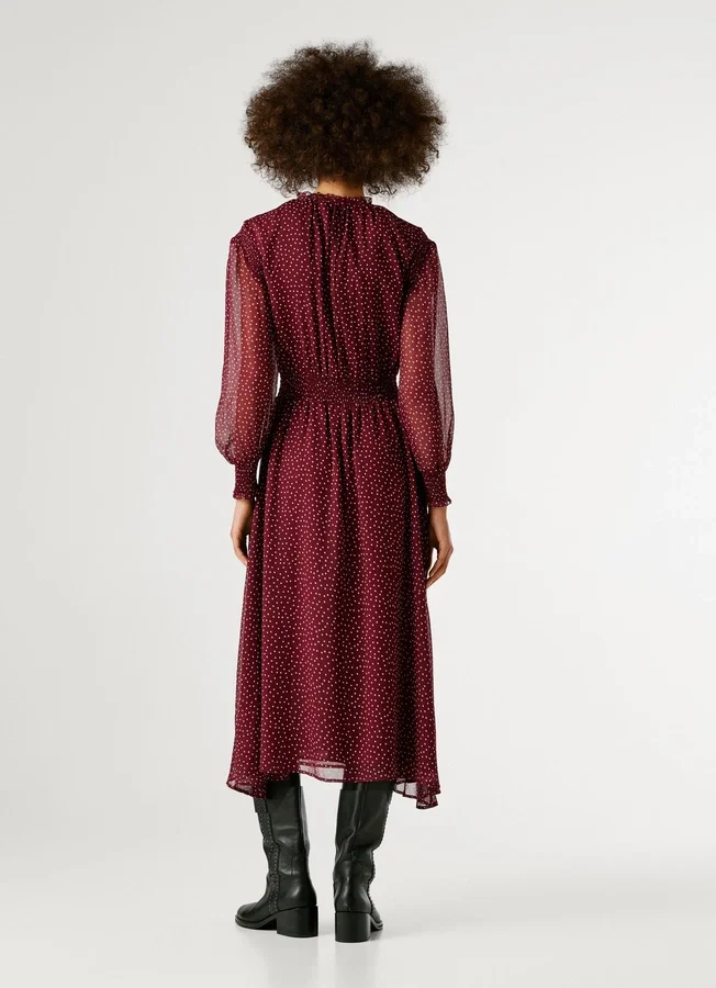 Midi-Kleid mit Polka-Dots Midi-Kleid mit Polka-Dots