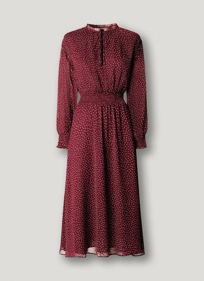 Midi-Kleid mit Polka-Dots Midi-Kleid mit Polka-Dots
