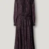 Midi-Kleid mit Streifenmuster Midi-Kleid mit Streifenmuster