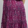 Midirock mit abstraktem Print Midirock mit abstraktem Print