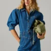 Mini-Kleid aus Denim in Regular-Fit Mini-Kleid aus Denim in Regular-Fit