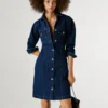 Mini-Kleid aus Denim in Regular-Fit