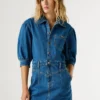 Mini-Kleid aus Denim in Regular-Fit Mini-Kleid aus Denim in Regular-Fit