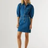 Mini-Kleid aus Denim in Regular-Fit Mini-Kleid aus Denim in Regular-Fit