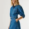 Mini-Kleid aus Denim in Regular-Fit Mini-Kleid aus Denim in Regular-Fit