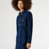 Mini-Kleid aus Denim in Regular-Fit