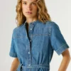 Mini-Kleid aus Denim in Regular-Fit Mini-Kleid aus Denim in Regular-Fit
