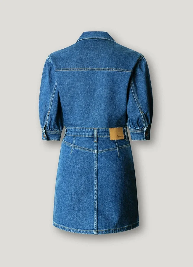 Mini-Kleid aus Denim in Regular-Fit Mini-Kleid aus Denim in Regular-Fit