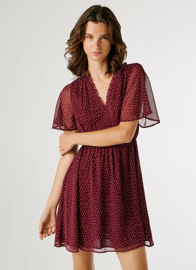 Mini-Kleid mit Polka-Dots Mini-Kleid mit Polka-Dots