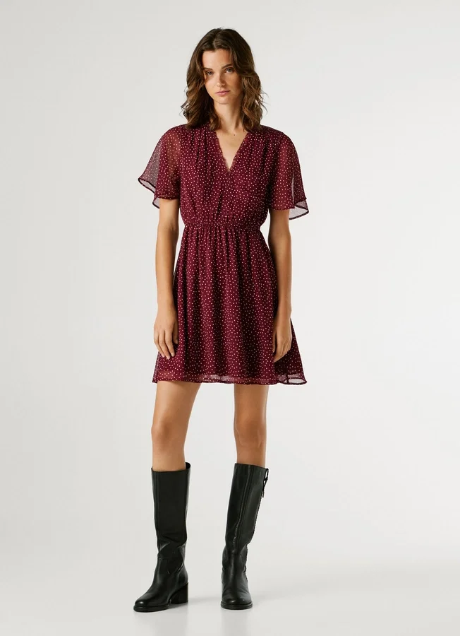 Mini-Kleid mit Polka-Dots Mini-Kleid mit Polka-Dots