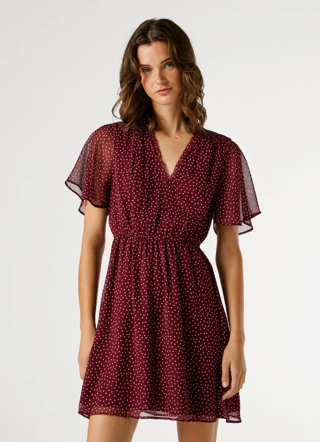 Mini-Kleid mit Polka-Dots Mini-Kleid mit Polka-Dots