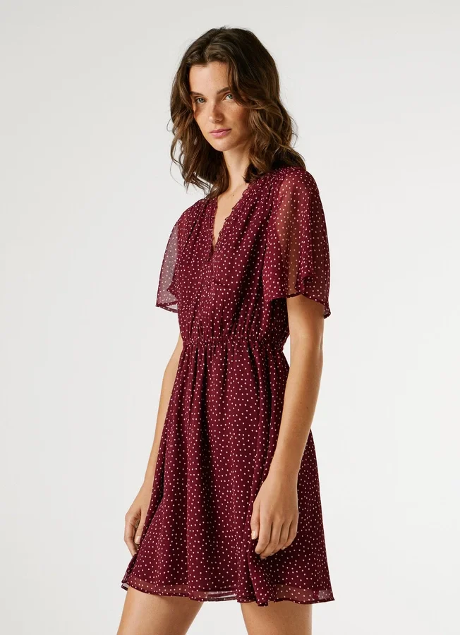 Mini-Kleid mit Polka-Dots Mini-Kleid mit Polka-Dots
