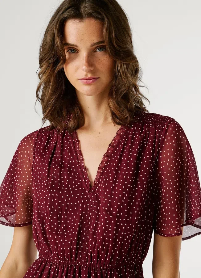 Mini-Kleid mit Polka-Dots Mini-Kleid mit Polka-Dots