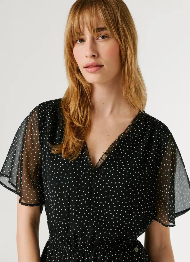 Mini-Kleid mit Polka-Dots Mini-Kleid mit Polka-Dots