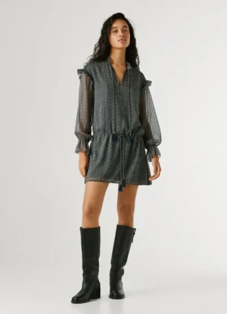 Mini-Kleid mit Rüschen