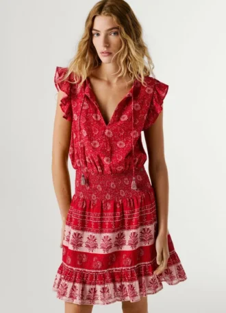 Minikleid mit Blumenprint