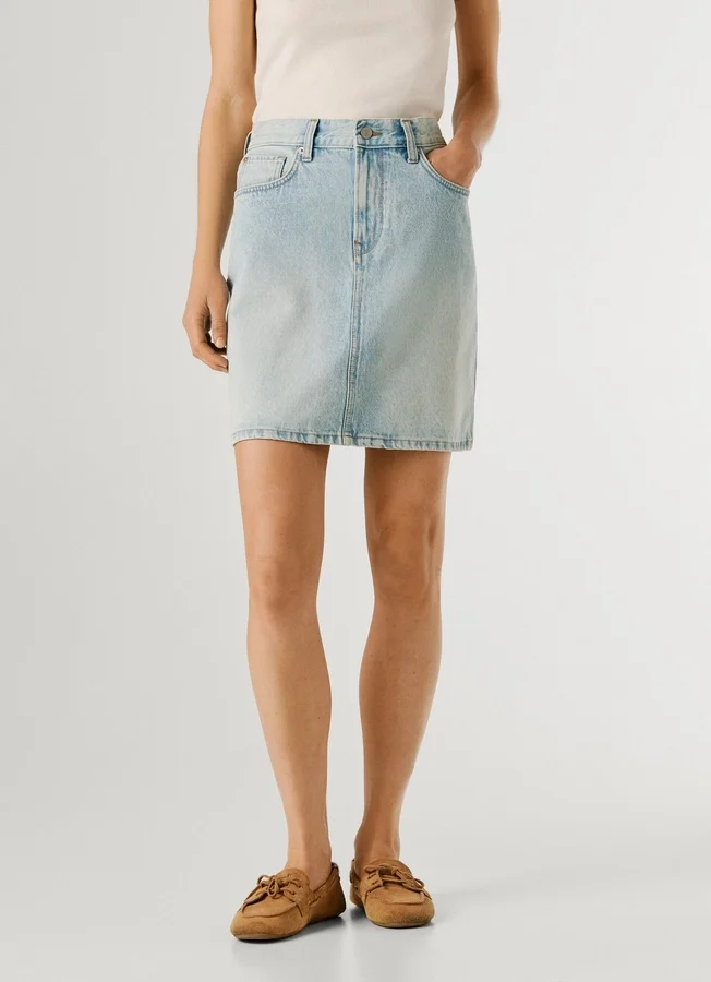 Minirock aus Denim in Regular-Fit Minirock aus Denim in Regular-Fit