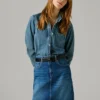 Minirock aus Denim in Regular-Fit