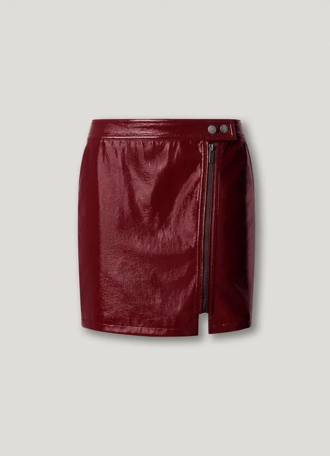 Minirock aus Lackleder Minirock aus Lackleder