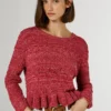 Mouliné-Pullover mit Rundhalsausschnitt Mouliné-Pullover mit Rundhalsausschnitt