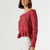 Mouliné-Pullover mit Rundhalsausschnitt Mouliné-Pullover mit Rundhalsausschnitt