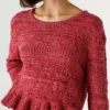 Mouliné-Pullover mit Rundhalsausschnitt Mouliné-Pullover mit Rundhalsausschnitt