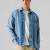 Overshirt aus Denim in lockerer Passform