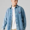 Overshirt aus Denim in lockerer Passform