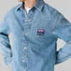 Overshirt aus Denim in lockerer Passform
