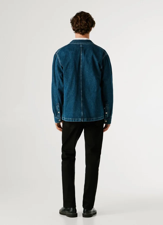 Overshirt aus Denim in lockerer Passform Overshirt aus Denim in lockerer Passform