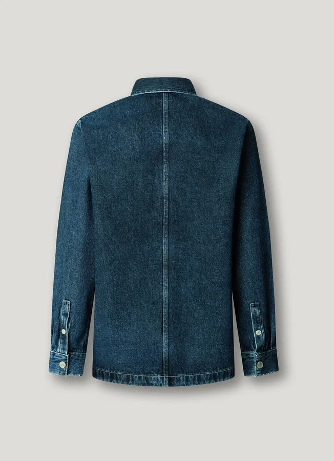 Overshirt aus Denim in lockerer Passform Overshirt aus Denim in lockerer Passform