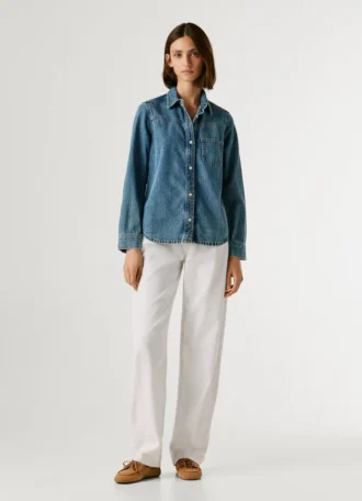 Oversized-Denimhemd