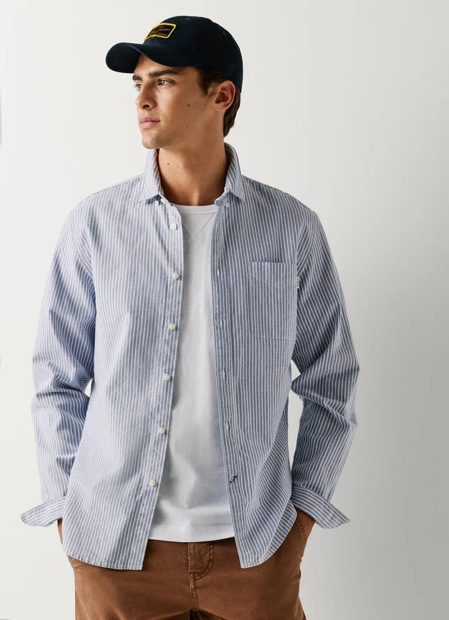 Oxford-Hemd mit Streifen in Regular Fit Oxford-Hemd mit Streifen in Regular Fit
