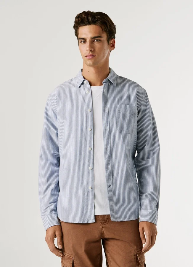 Oxford-Hemd mit Streifen in Regular Fit Oxford-Hemd mit Streifen in Regular Fit