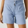 Paperbag-Shorts aus Twill Paperbag-Shorts aus Twill