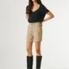 Paperbag-Shorts aus Twill Paperbag-Shorts aus Twill