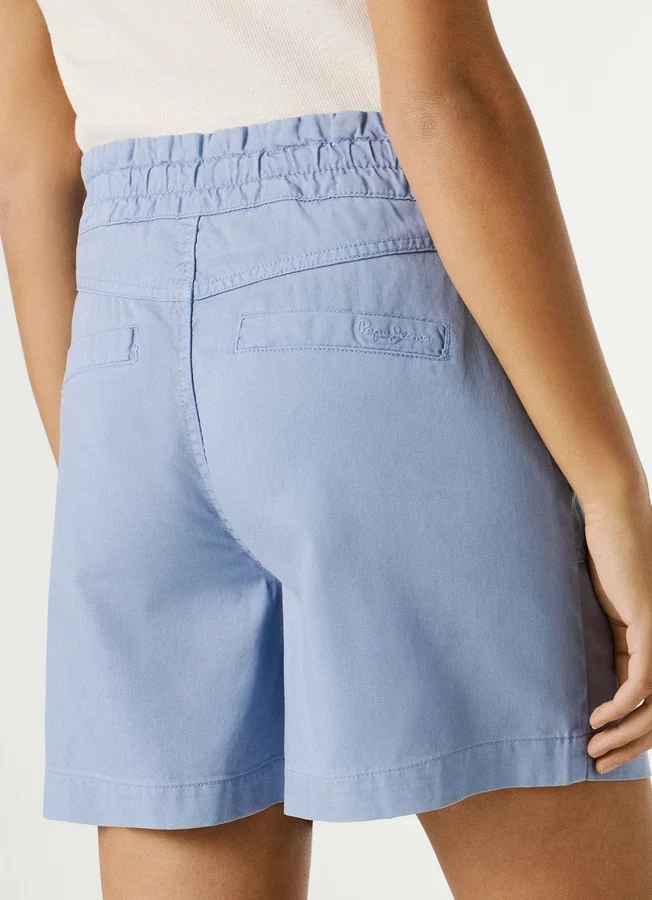 Paperbag-Shorts aus Twill Paperbag-Shorts aus Twill